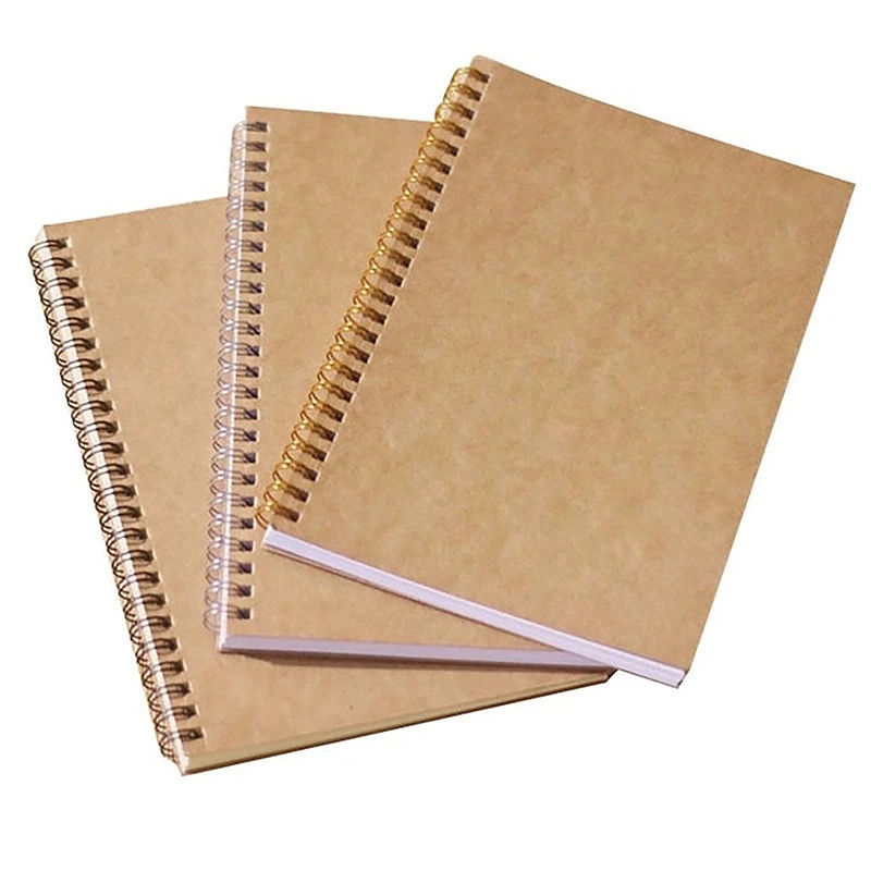Caderno de capa Kraft espiral ecológico A5