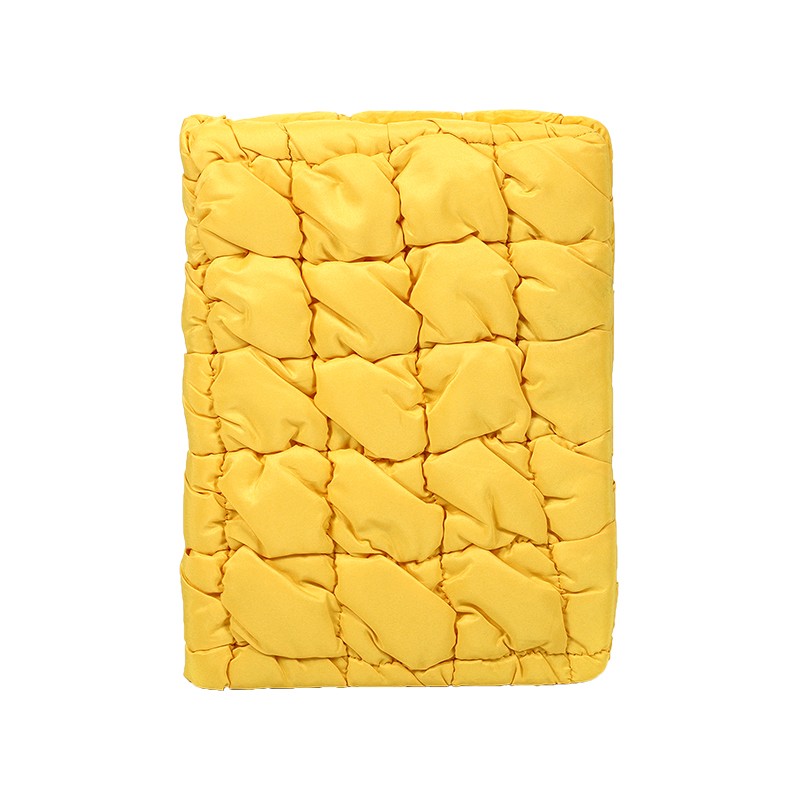 Caderno acolchoado fofo de tecido macio A5