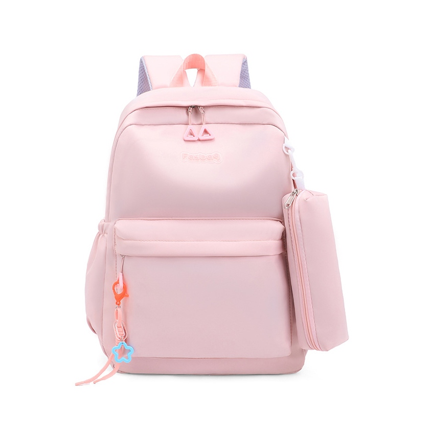 Conjunto de mochila escolar de 3 peças à prova d'água em cor pastel fofa