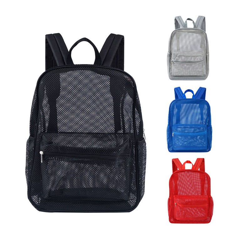 Mochila dobrável de malha respirável de grande capacidade