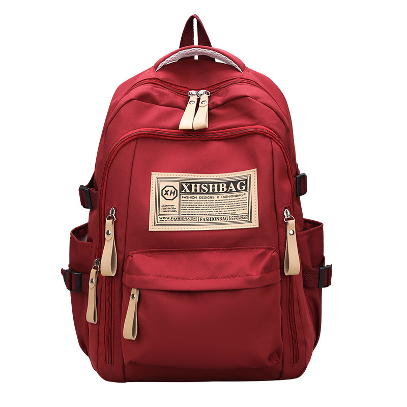 Mochila de estudante Oxford de vários bolsos e grande capacidade
