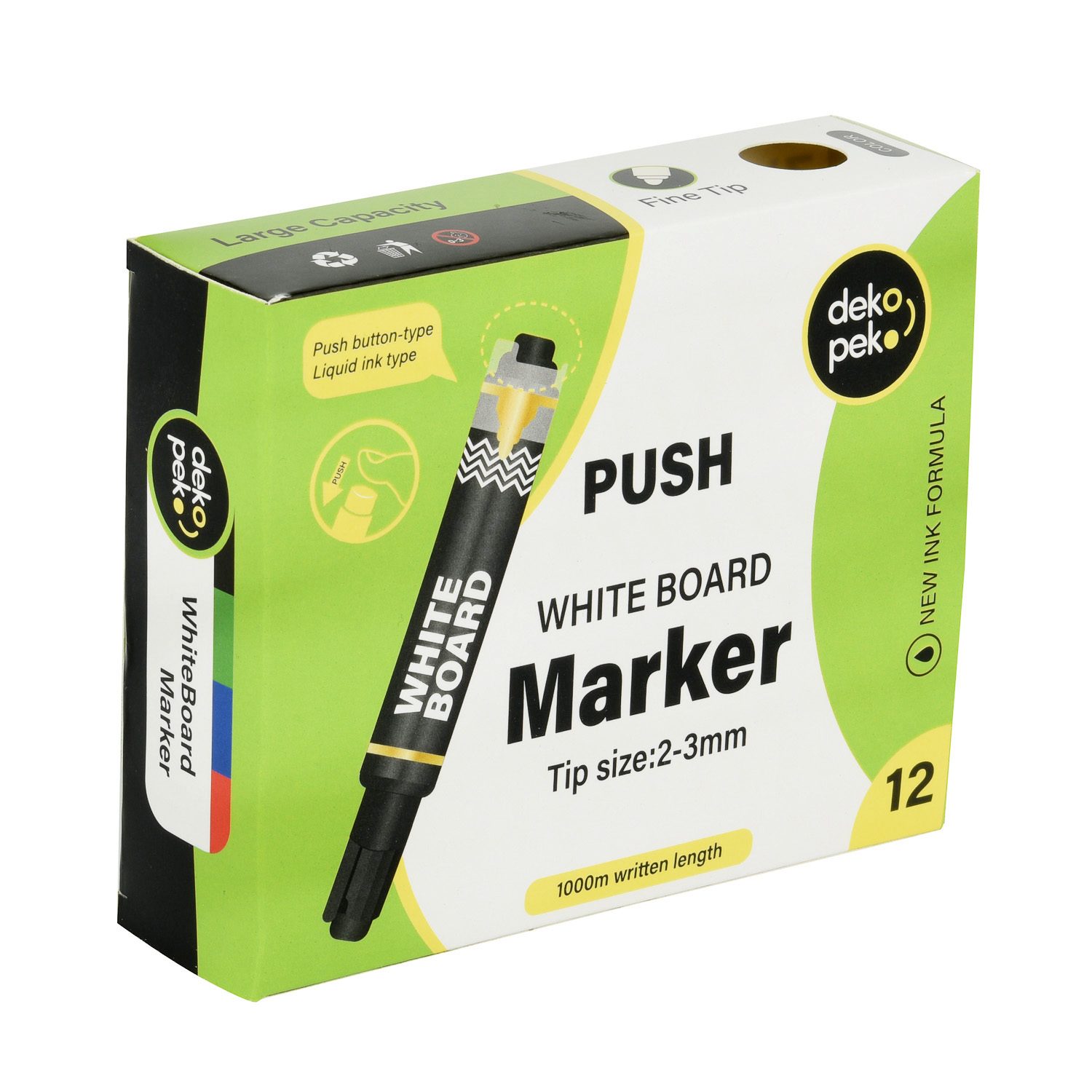 Marcador de quadro branco Push Dry Erase