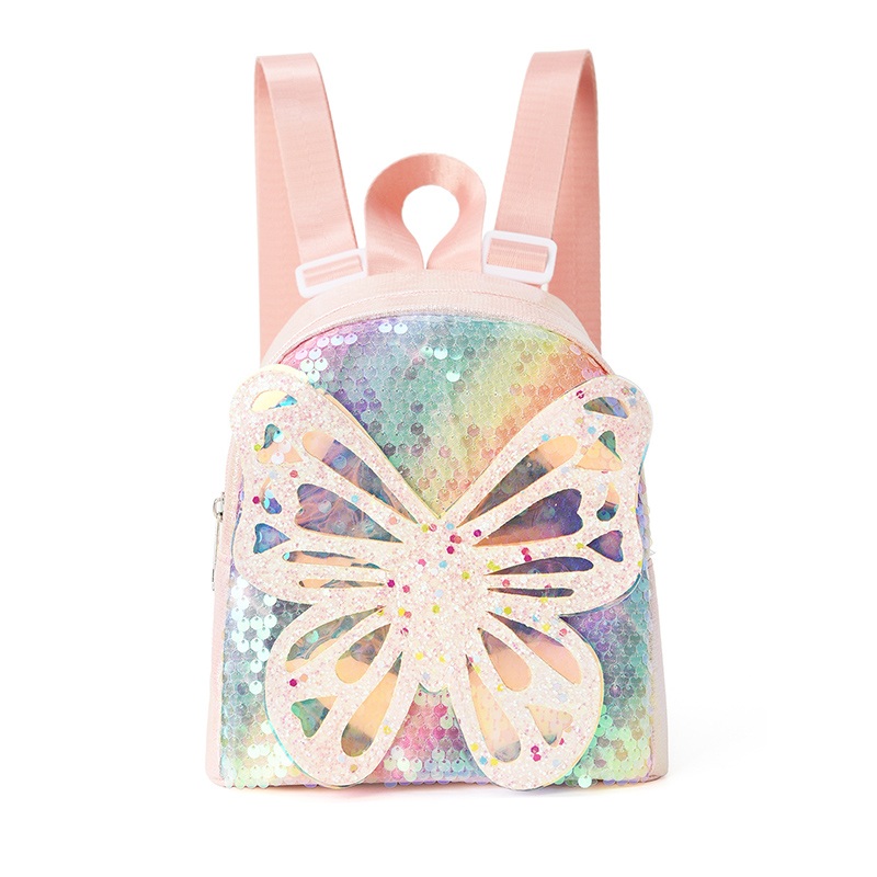 Mochila borboleta de lantejoulas