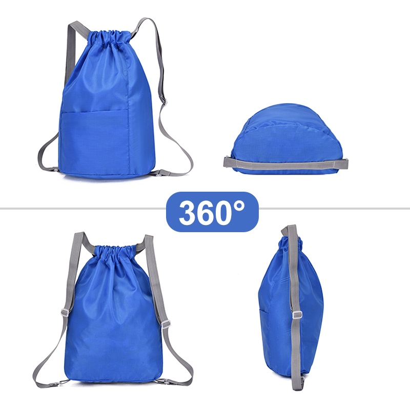Mochila com cordão impermeável